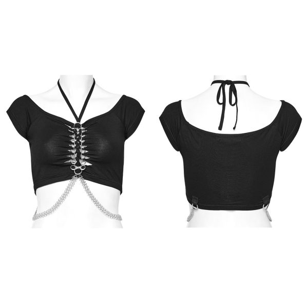 Punk Rave Nika Chain Top