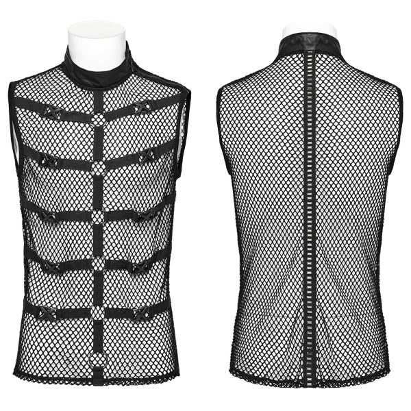 Punk Rave Silas Fishnet Top