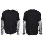 Punk Rave Tate Goth Layered Fishnet T-shirt