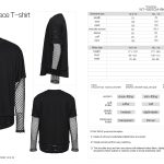 Punk Rave Tate Goth Layered Fishnet T-shirt