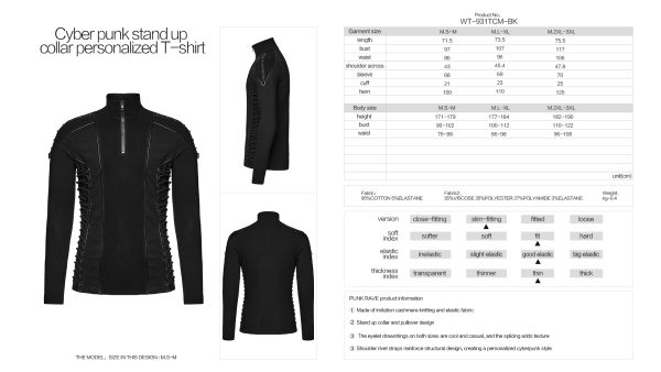 Punk Rave Void Laced Up Sides Top