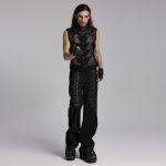 Punk Rave Fenrir Fishnet Faux Leather Vest