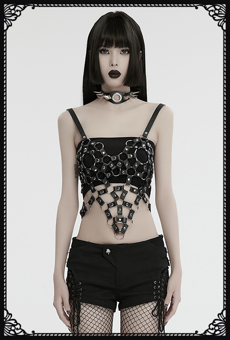Punk Rave Shoot To Kill Harness Top