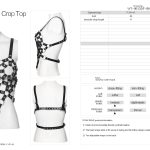 Punk Rave Shoot To Kill Harness Top