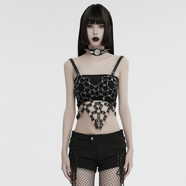 Punk Rave Shoot To Kill Harness Top