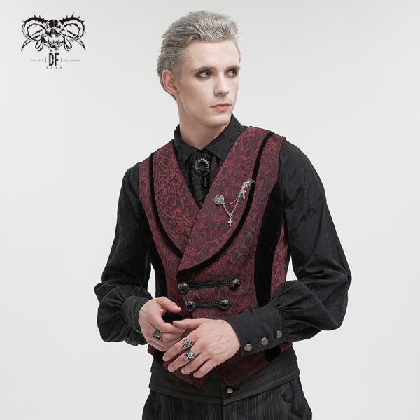 Fashion Albert Red Waistcoat