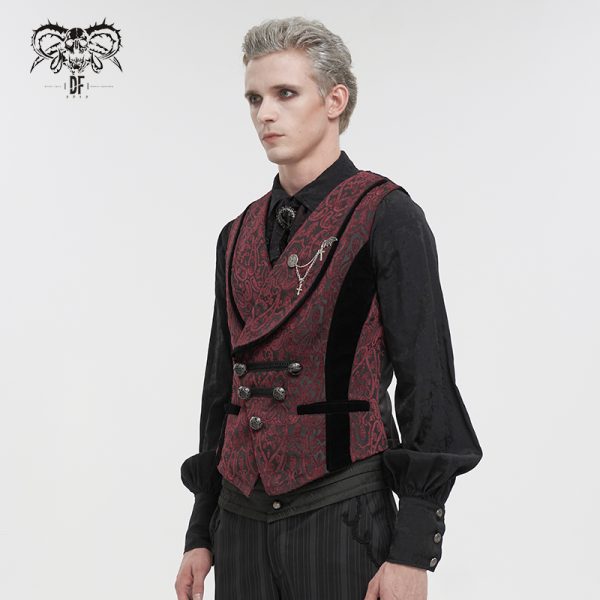 Fashion Albert Red Waistcoat