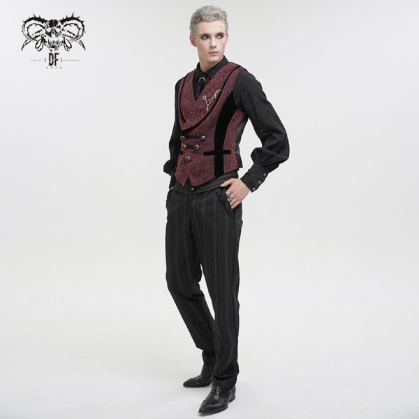 Fashion Albert Red Waistcoat