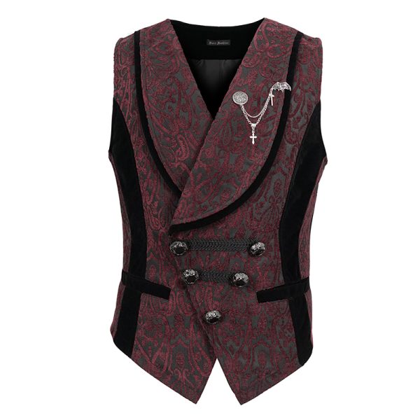 Fashion Albert Red Waistcoat