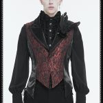 Devil Fashion Dorian Gothic Waistcoat Red