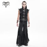 Devil Fashion Bullet Bat Gothic Denim Vest