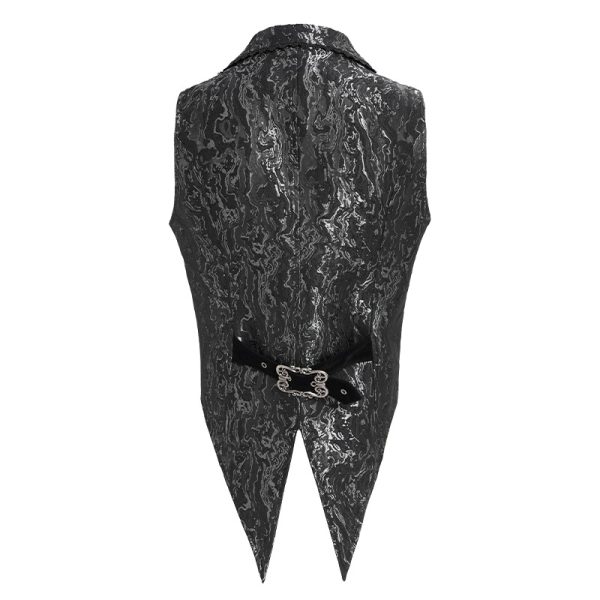 Devil Fashion Cassian Cross Zip Up Waistcoat