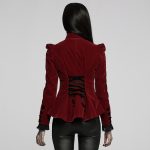Punk Rave Layla Velvet Jacket (RED)
