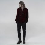 Punk Rave Bloodlust Black*Red Gothic Blouse