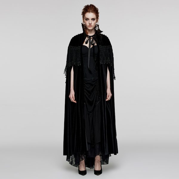 Punk Rave Raven Long Cape