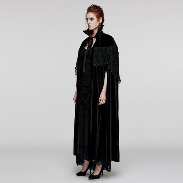 Punk Rave Raven Long Cape