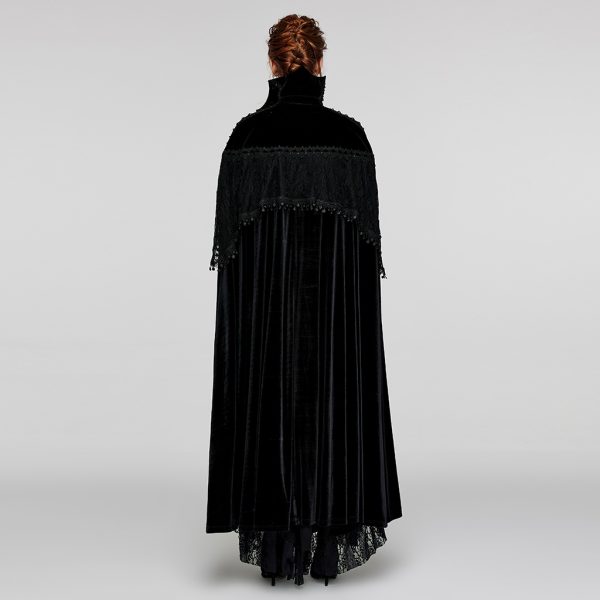 Punk Rave Raven Long Cape