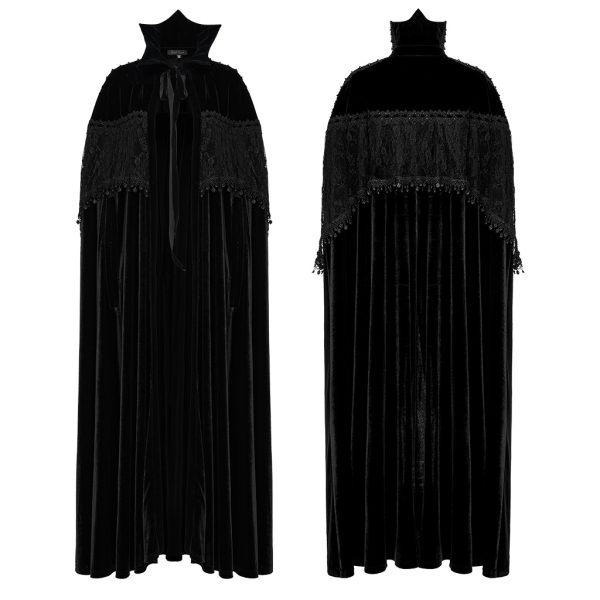 Punk Rave Raven Long Cape