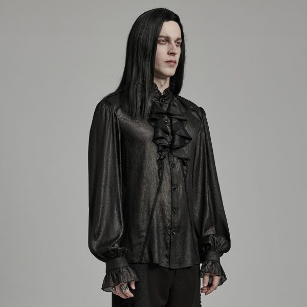 Punk Rave Marcel Frill Black Shirt