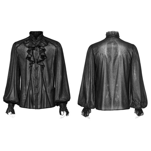 Punk Rave Marcel Frill Black Shirt