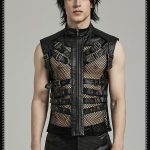 Punk Rave Kimaris Buckles Fishnet Vest