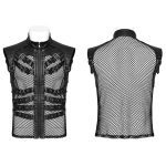 Punk Rave Kimaris Buckles Fishnet Vest