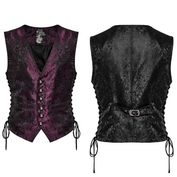 Punk Rave Hell Rider Waistcoat (RD)