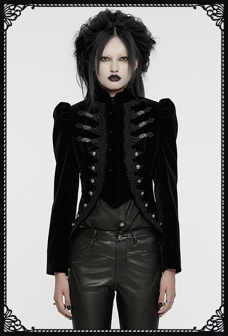Punk Rave Devora Gothic Black Jacket