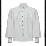 Punk Rave Ronan White Gothic Shirt