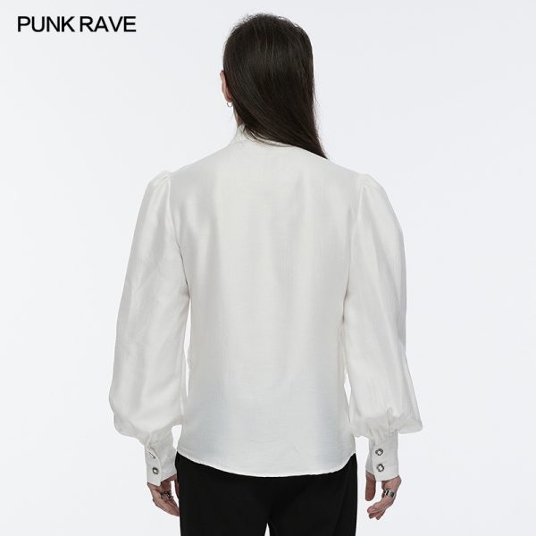 Punk Rave Ronan White Gothic Shirt