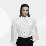 Punk Rave Ronan White Gothic Shirt