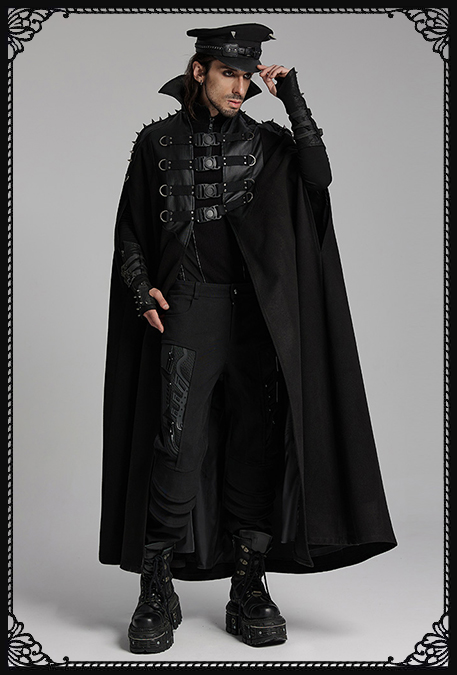 Punk Rave Legion Victorian Collar Spiked Cape