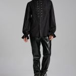 Punk Rave Amos Ribbed Black Shirt