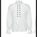 Punk Rave Amos Ribbed White Shirt