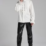 Punk Rave Amos Ribbed White Shirt