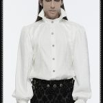 Punk Rave Transylvania White Victorian Collar Shirt