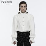 Punk Rave Transylvania White Victorian Collar Shirt