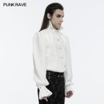 Punk Rave Transylvania White Victorian Collar Shirt