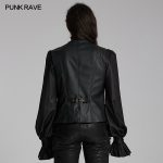 Punk Rave Western Goth Cowboy Concho PU Leather Vest