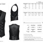 Punk Rave Western Goth Cowboy Concho PU Leather Vest