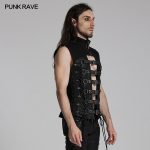 Punk Rave Wasteland Post-Apocalyptic Buckle Vest