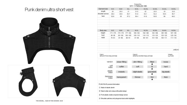 Punk Rave No Future Gothic Men Bolero