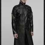 Punk Rave Black Echo Faux Leather Coat