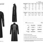 Punk Rave Black Echo Faux Leather Coat