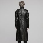 Punk Rave Black Echo Faux Leather Coat