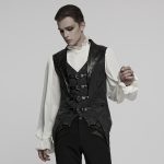 Punk Rave Kiro Bat Embroidered Waistcoat