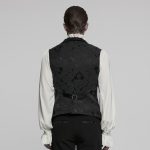 Punk Rave Kiro Bat Embroidered Waistcoat