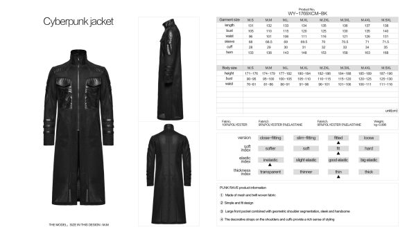 Punk Rave Dark Echo Gothic Coat