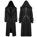 Punk Rave Shadow Big Hood Gothic Coat
