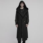 Punk Rave Shadow Big Hood Gothic Coat